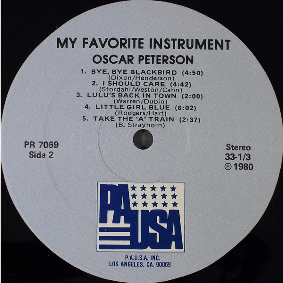 Oscar Peterson - My Favorite Instrument (Exclusively For My Friends)