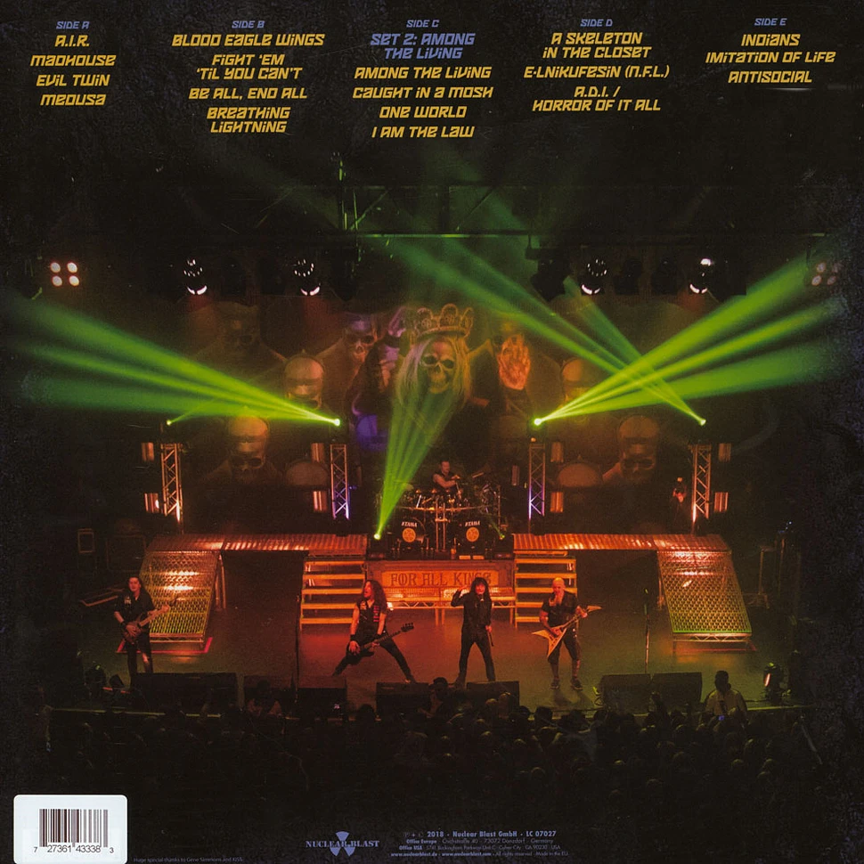 Anthrax - Kings Among Scotland Blue Vinyl Edition