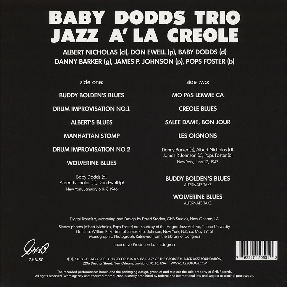 Baby Dodds Trio - Jazz A La Creole