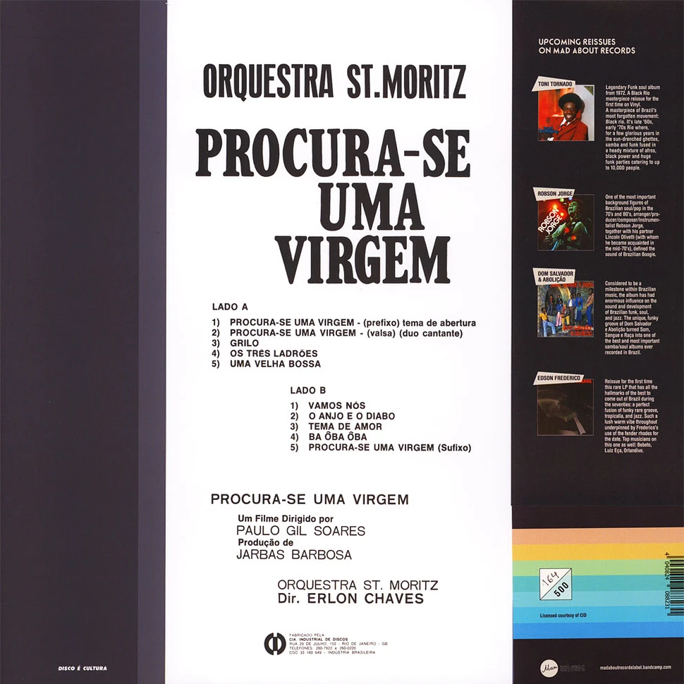 Orquestra St. Moritz & Erlon Chaves - Procura-se Uma Virgem