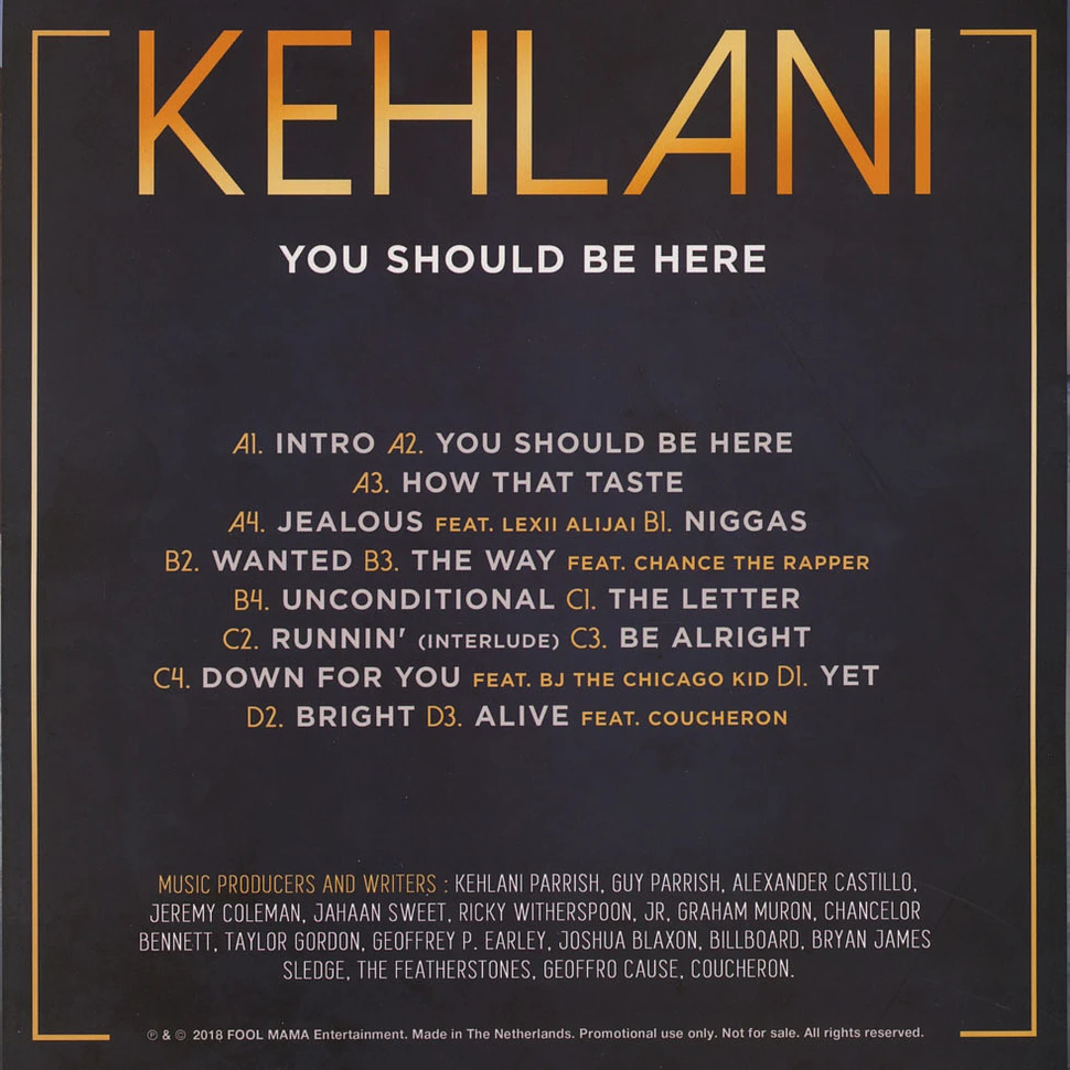 Kehlani - You Should Be Here