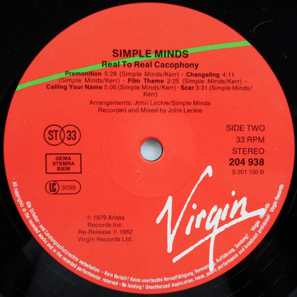 Simple Minds - Real To Real Cacophony