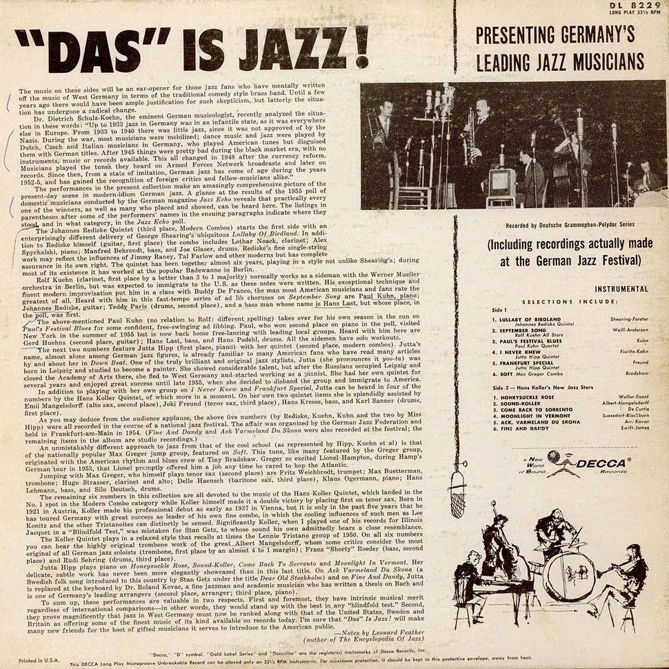 V.A. - "Das" Is Jazz!