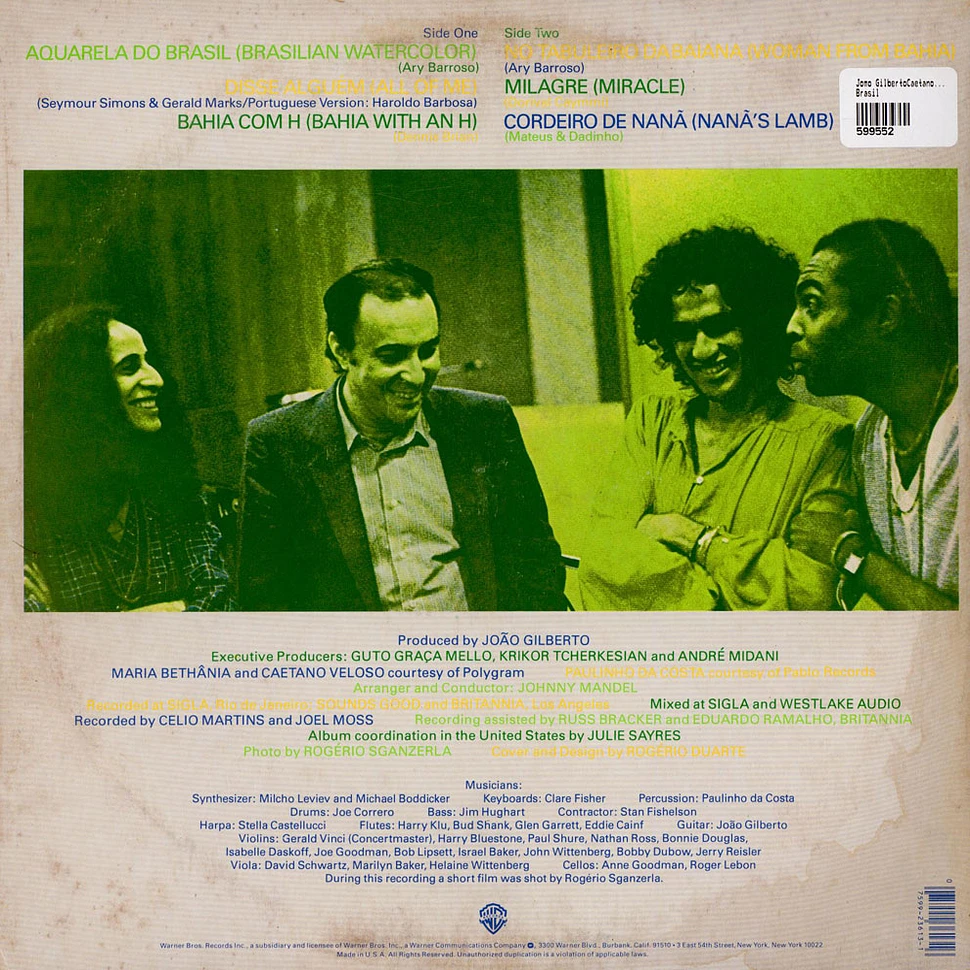 João Gilberto, Caetano Veloso, Gilberto Gil, Maria Bethânia - Brasil