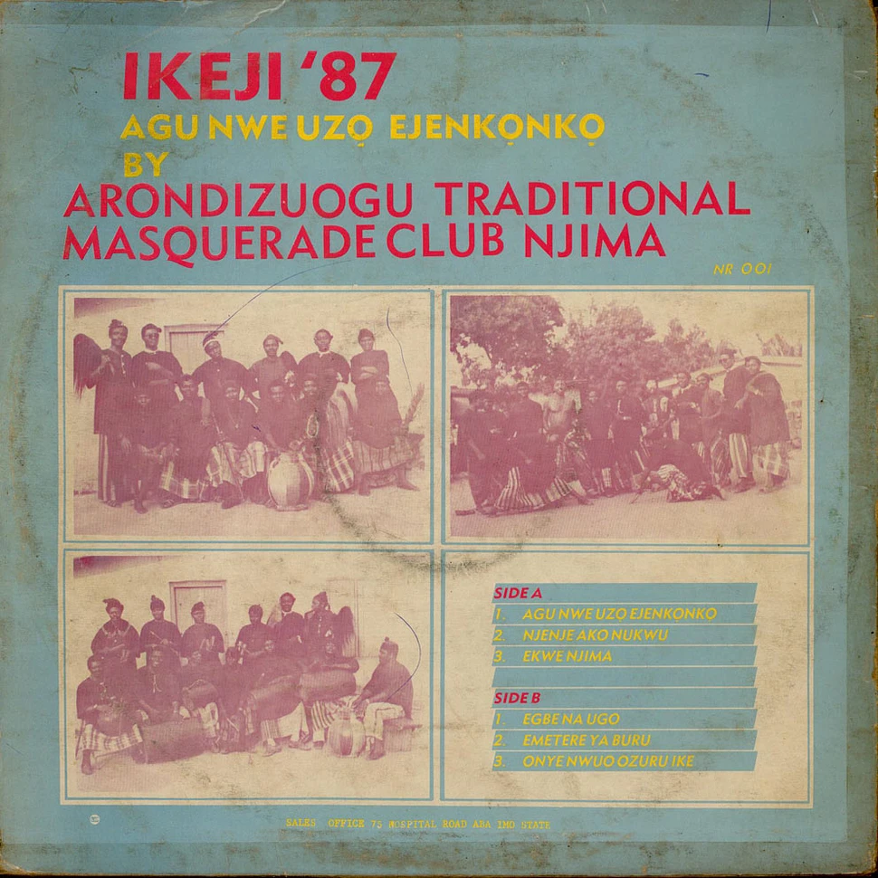 Arondizuogu Traditional Masquerade Club Njima - Ikeji '87 - Agu Nwe Uzo Ejenkonko
