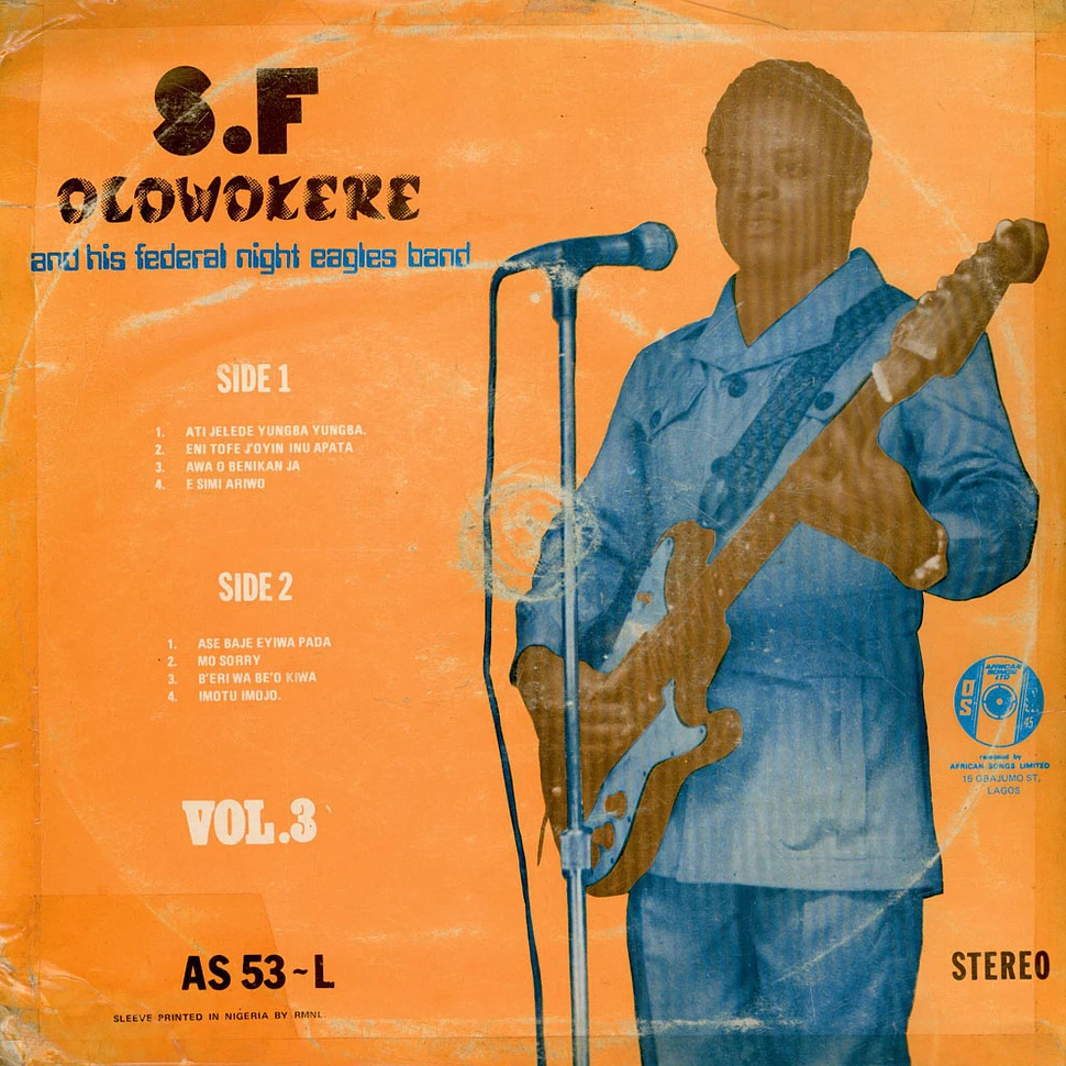S.F. Olowo Okere & His Federal Night Eagles Band - Vol. 4