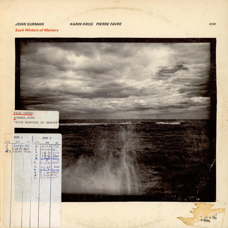 John Surman, Karin Krog, Pierre Favre - Such Winters Of Memory