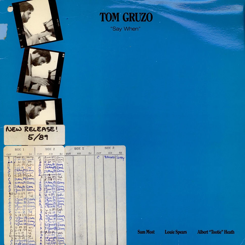 Tom Gruzo - "Say When"
