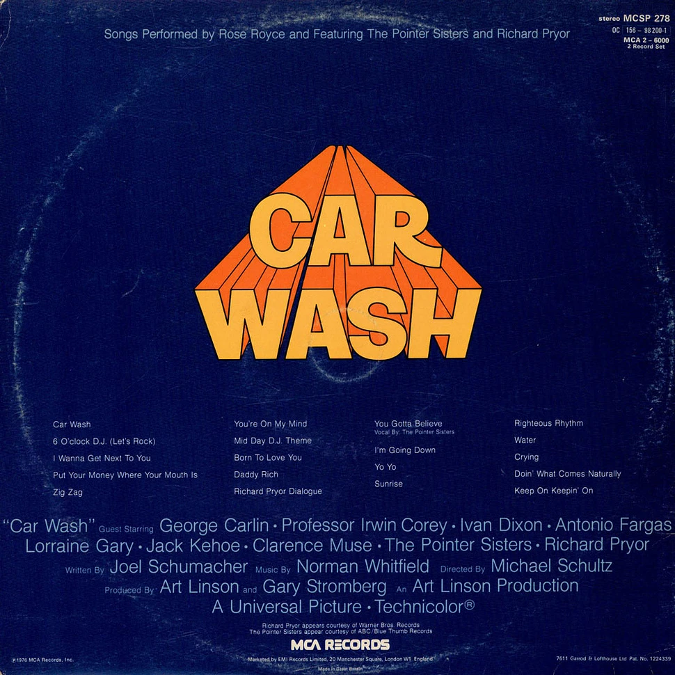 Rose Royce - Car Wash (Original Motion Picture Soundtrack)