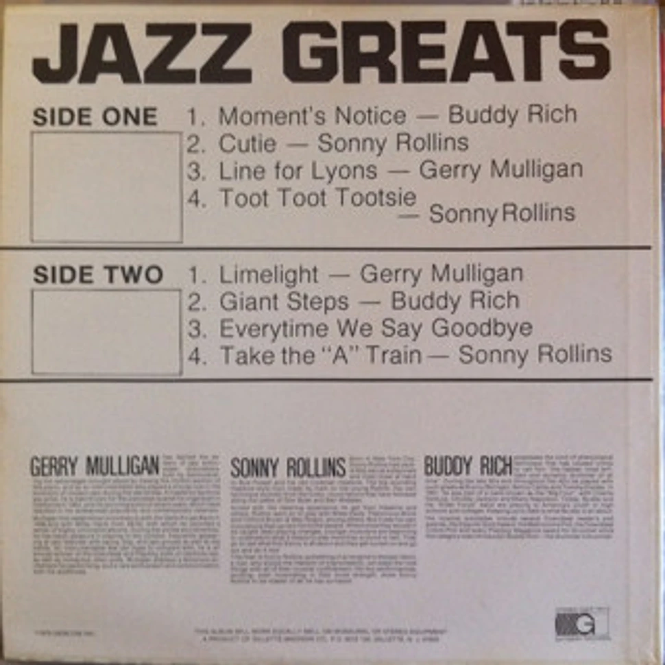 V.A. - Jazz Greats Volume 2