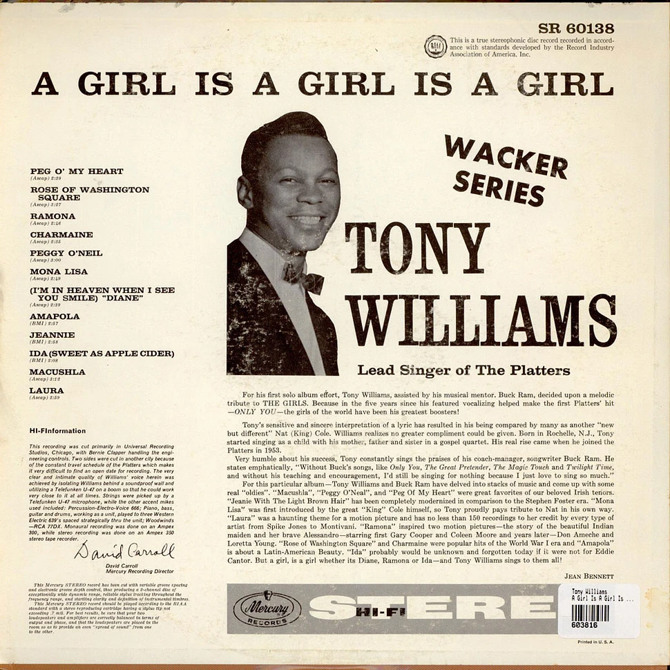 Tony Williams - A Girl Is A Girl Is A Girl