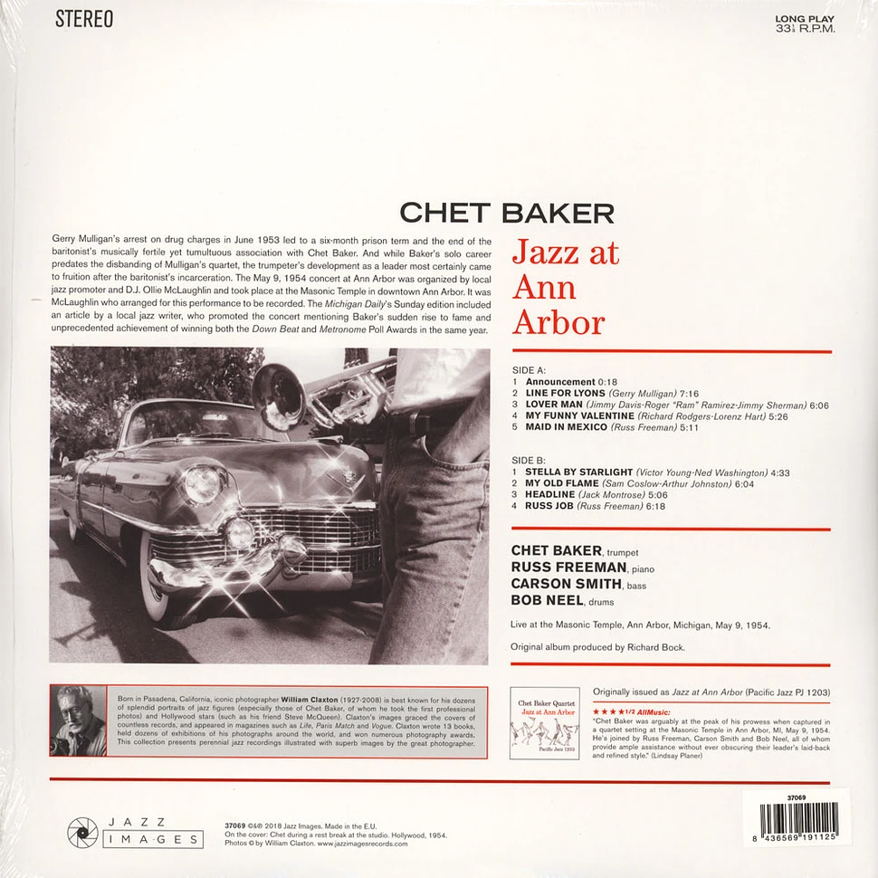 Chet Baker - Jazz At Ann Arbor Gatefold Sleeve Edition