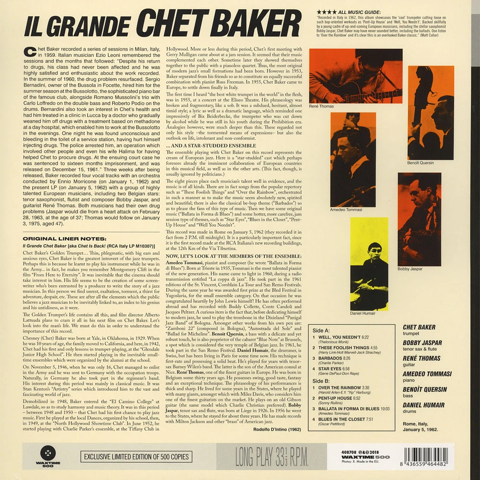 Chet Baker - Il Grande - Collector's Edition