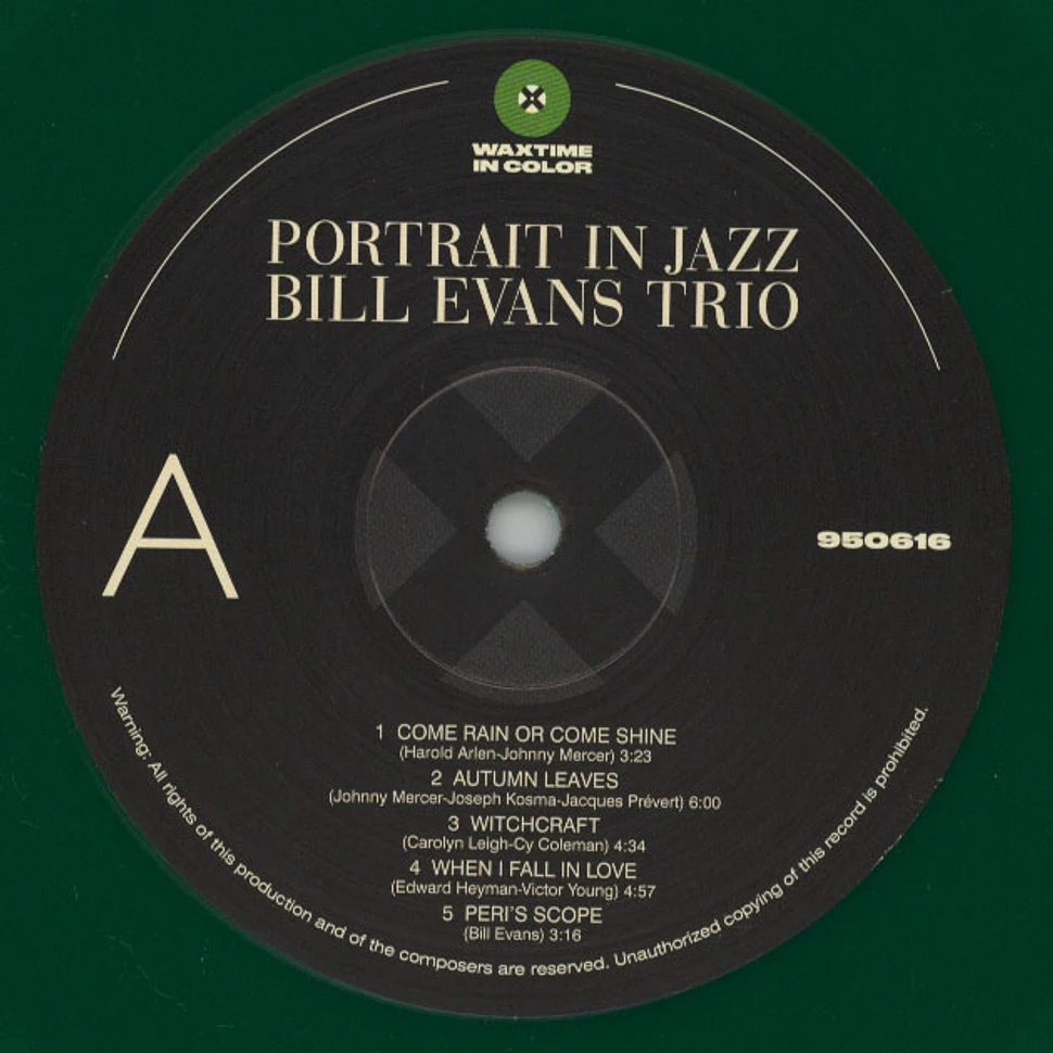 The Bill Evans Trio - Portrait In Jazz Green Vinyl Edition