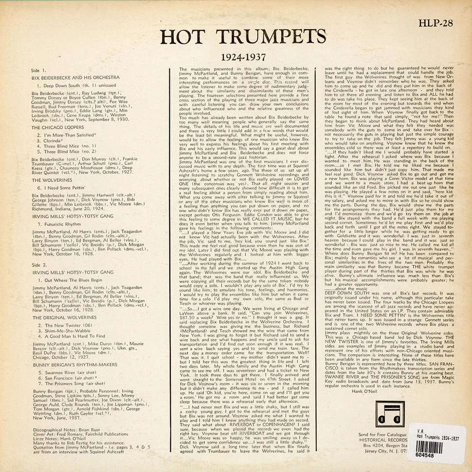 V.A. - Hot Trumpets 1924-1937