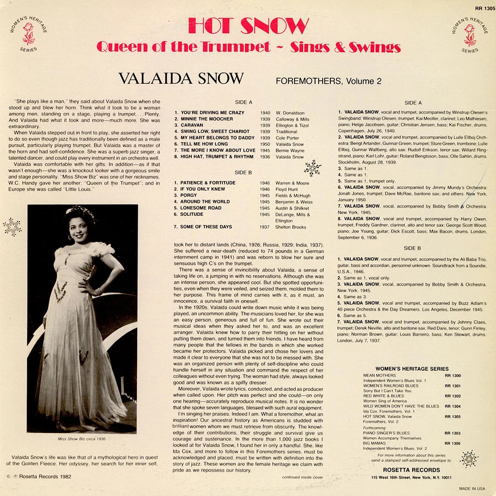 Valaida Snow - Hot Snow (Queen Of The Trumpet Sings & Swings)