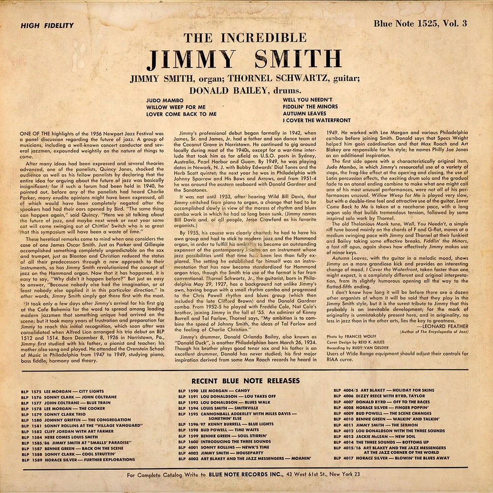 Jimmy Smith - At The Organ, Volume 3