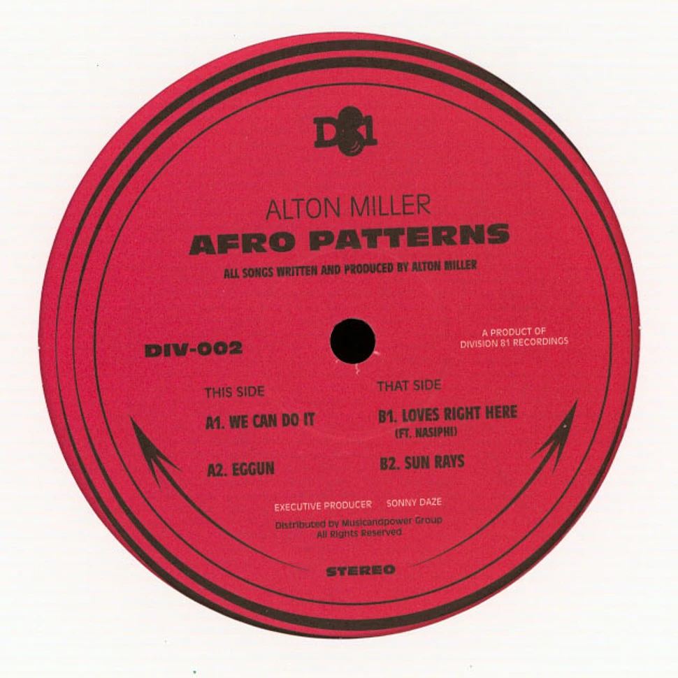 Alton Miller - Afro Patterns EP