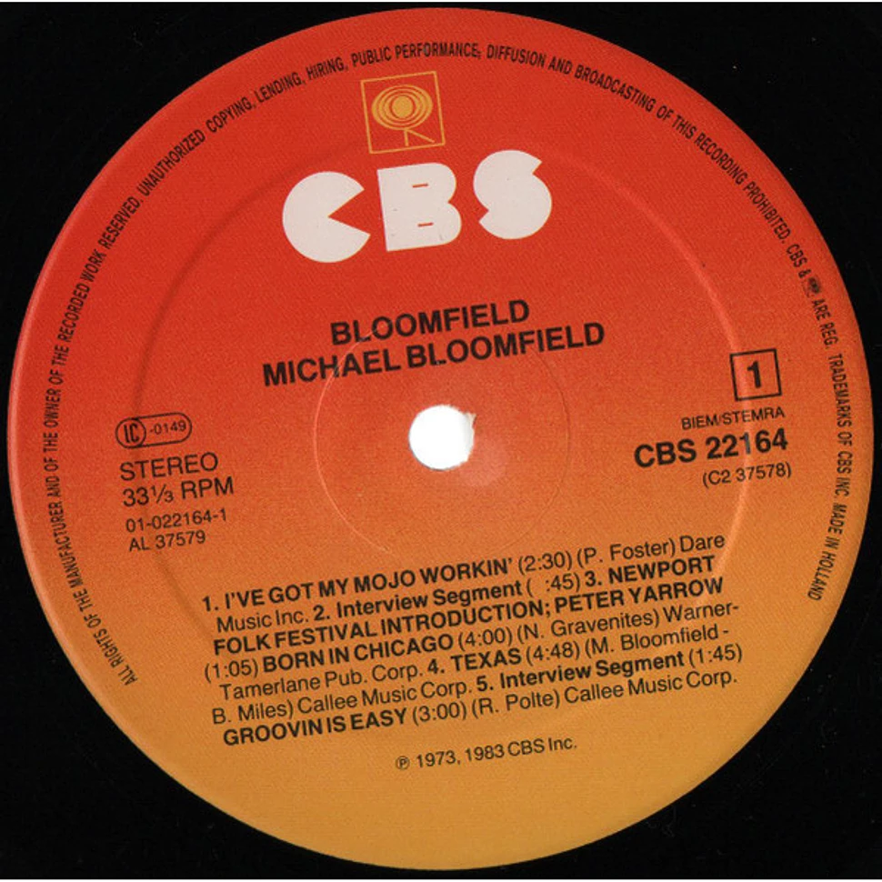Mike Bloomfield - Bloomfield: A Retrospective