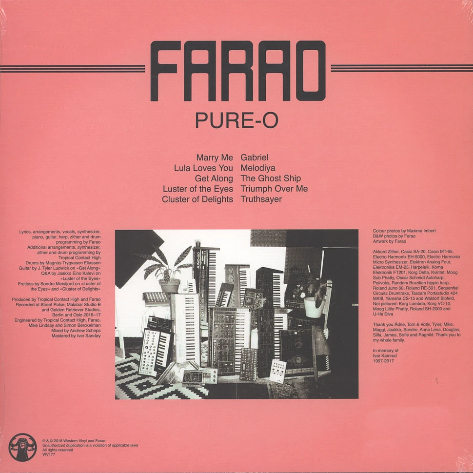 Farao - Pure-O Black Vinyl Edition