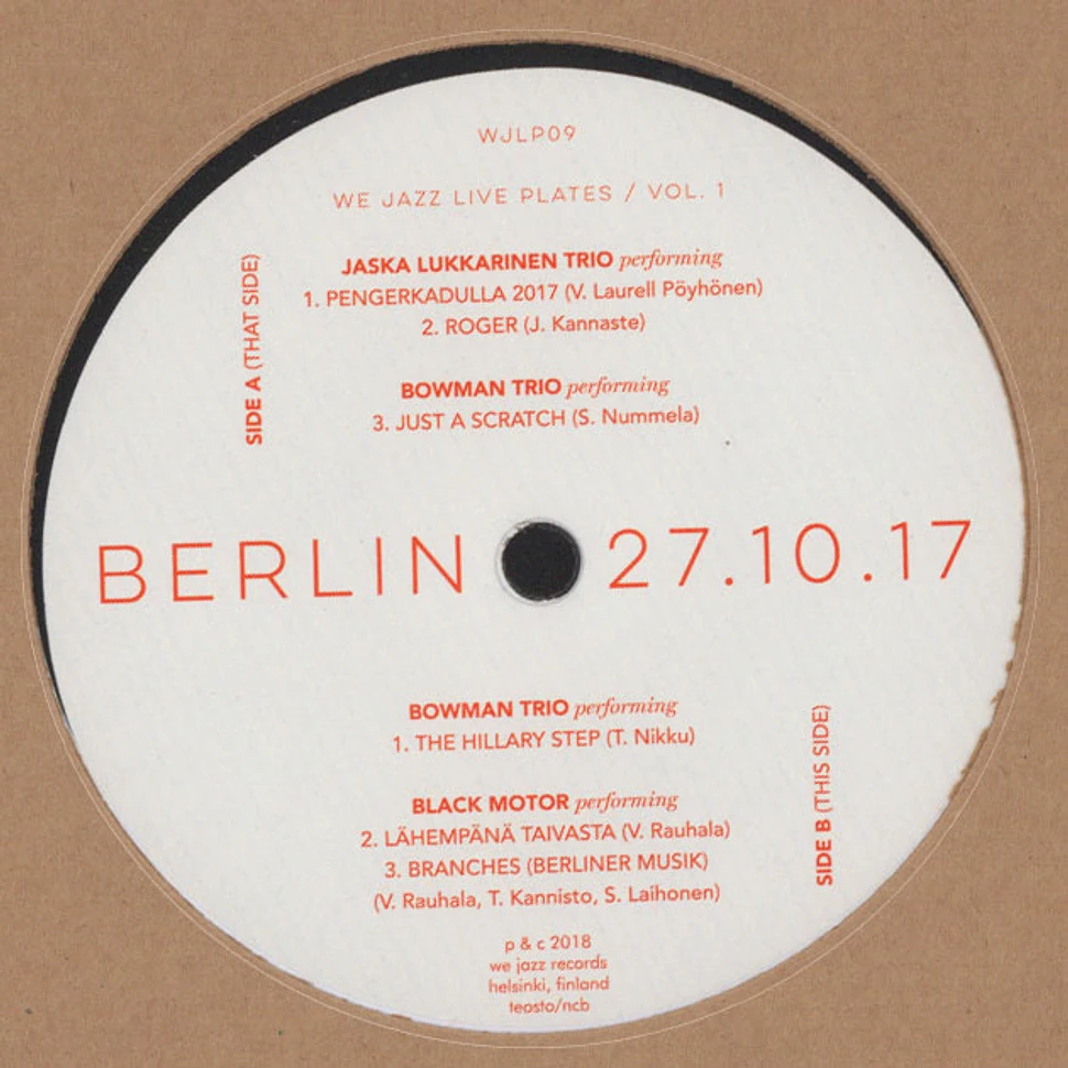 Bowman Trio, Jaska Lukkarinnen Trio & Black Motor - Berlin 27.10.17
