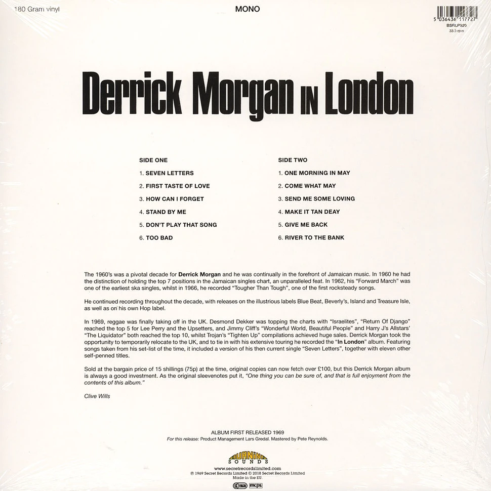 Derrick Morgan - In London