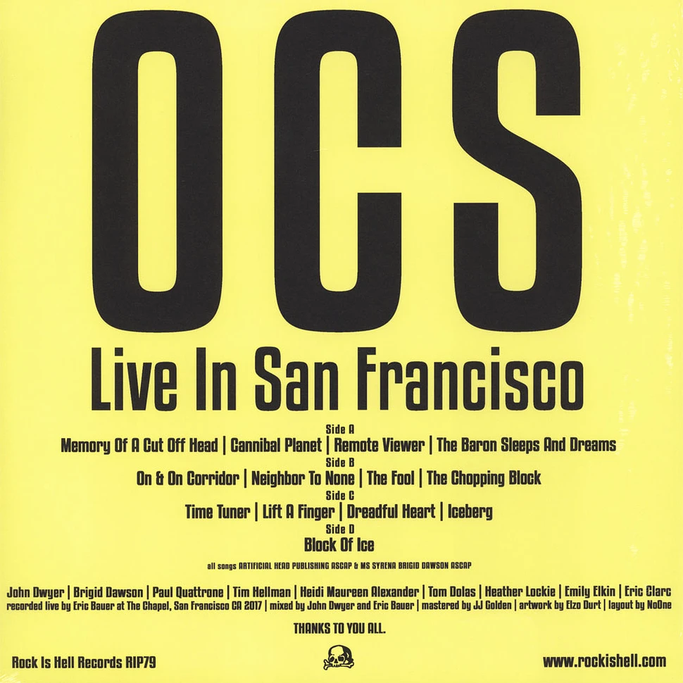 OCS (Oh Sees (Thee Oh Sees)) - Live In San Francisco Black Vinyl Edition