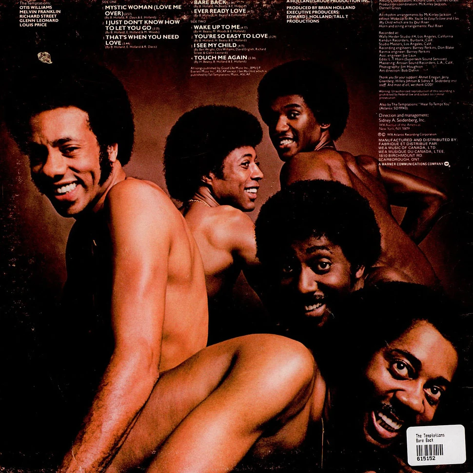 The Temptations - Bare Back