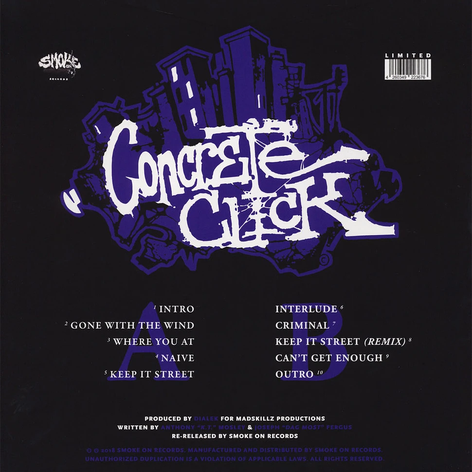 Concrete Click - Lyrical Terrorism Ep Purple Colored Vinyl Edition