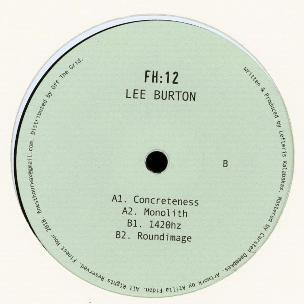 Lee Burton - FH12 EP