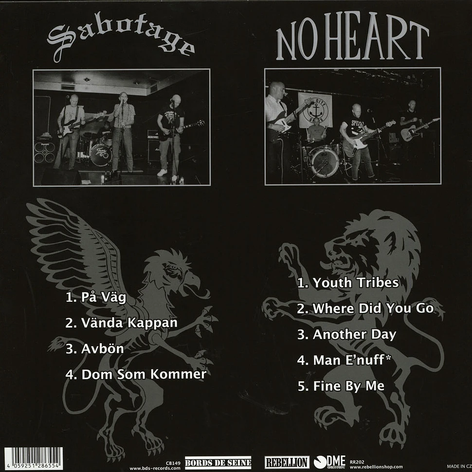 No Heart / Sabotage - Split