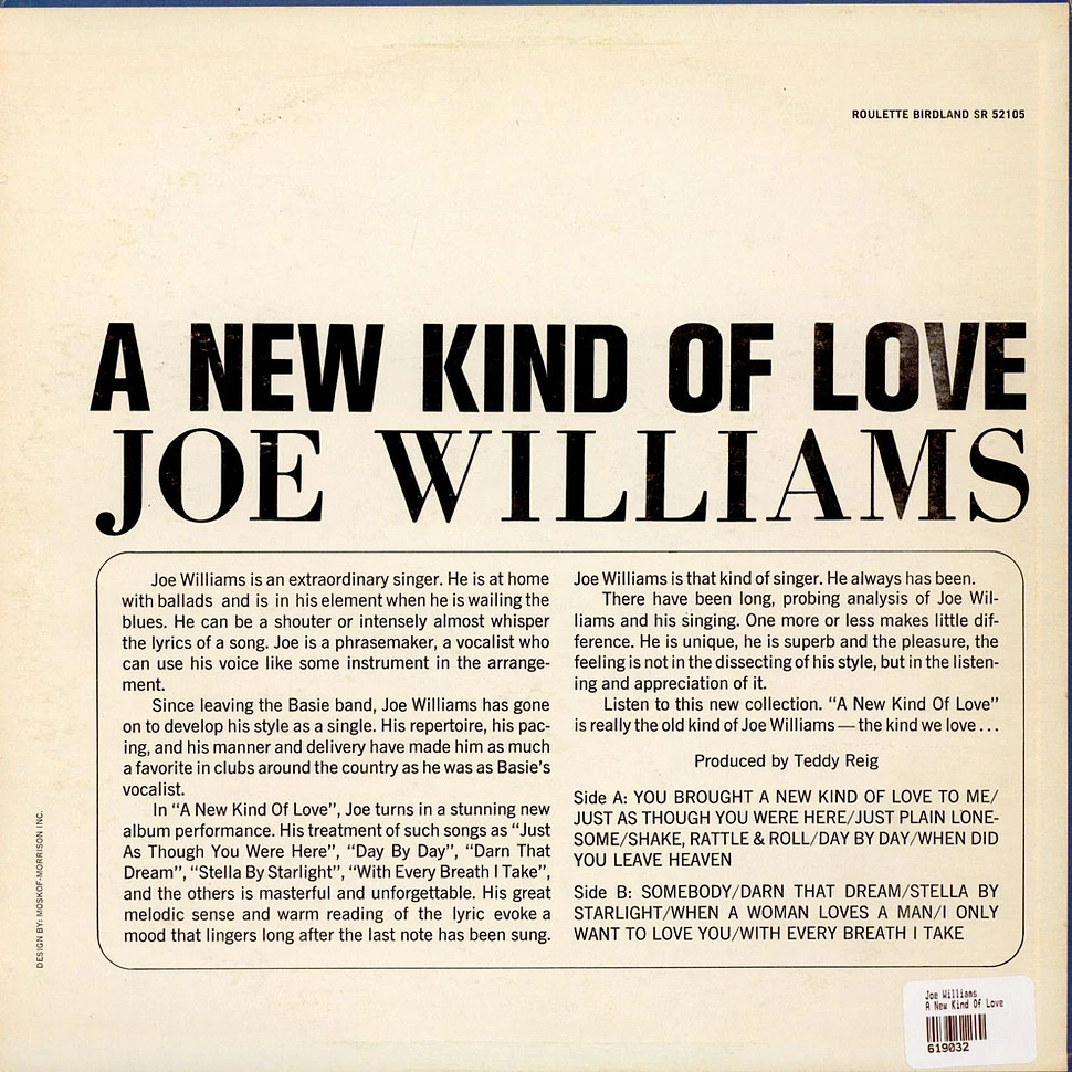 Joe Williams - A New Kind Of Love