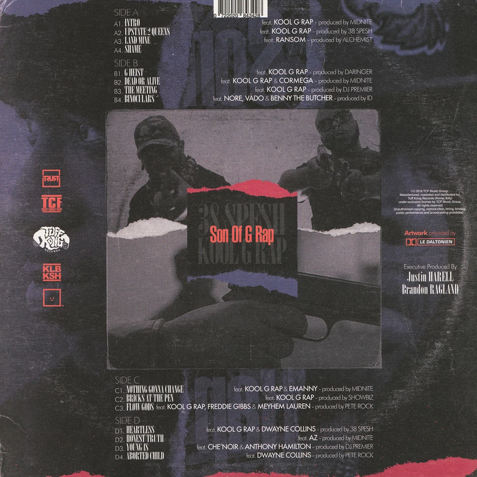 38 Spesh & Kool G Rap - Son Of G Rap Blue & Red Vinyl Edition