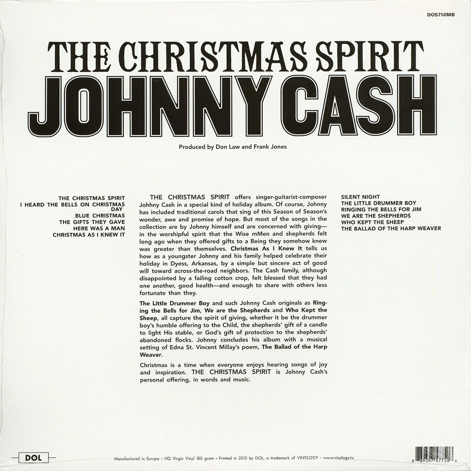 Johhny Cash - The Christmas Spirit Colored Vinyl Edition