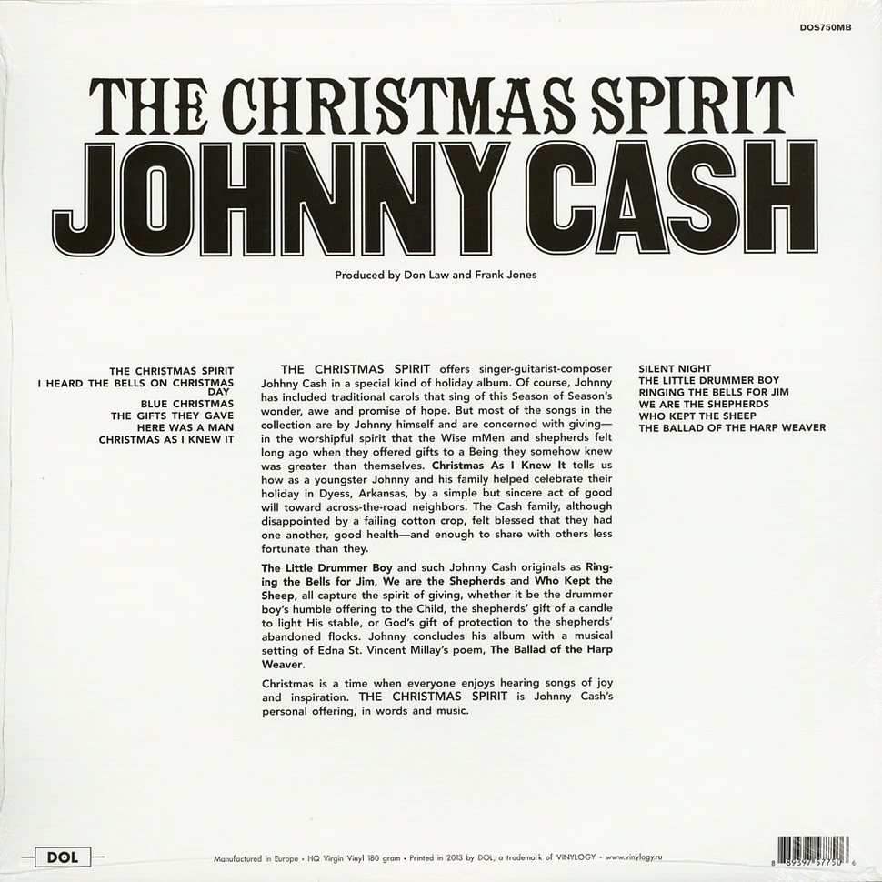 Johnny Cash - The Christmas Spirit Colored Vinyl Edition