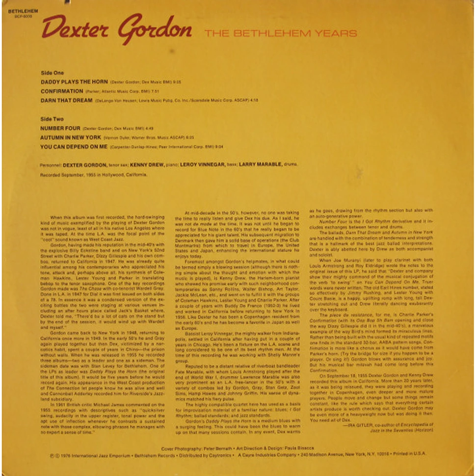 Dexter Gordon - The Bethlehem Years