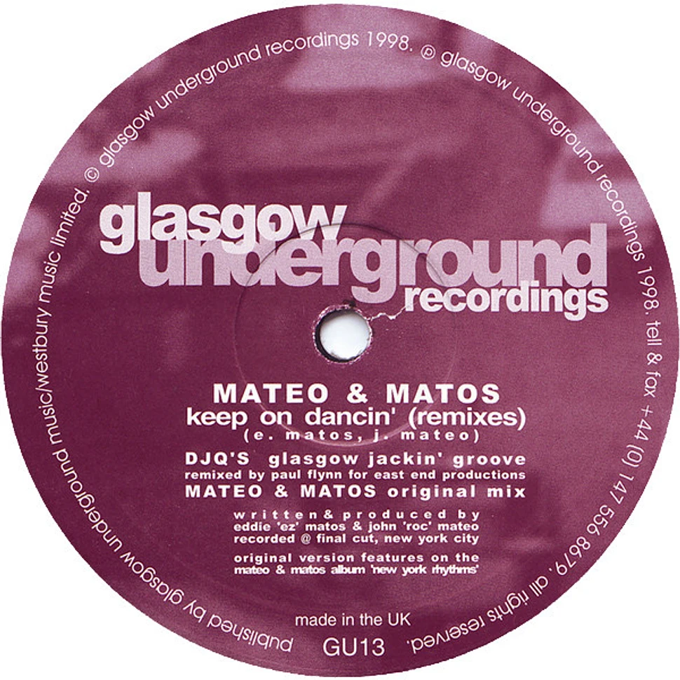 Mateo & Matos - Keep On Dancin' (Remixes)