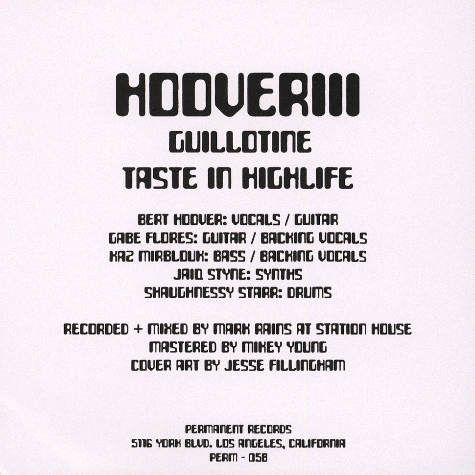 Hooverii - Gullotine