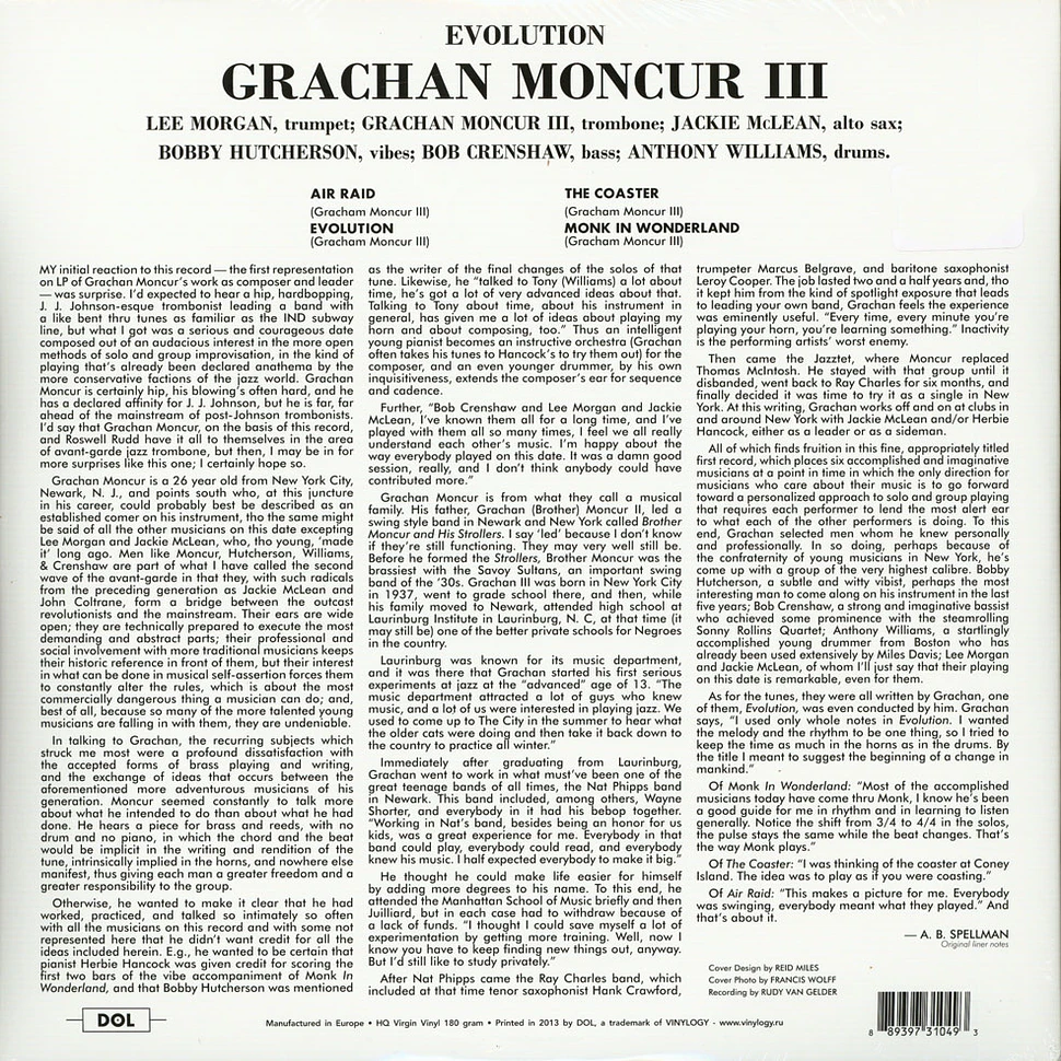 Grachan Moncur III - Evolution Gatefold Sleeve Edition