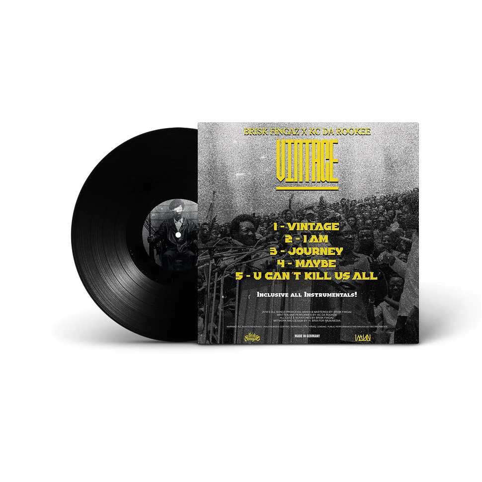 Brisk Fingaz & KC Da Rookee - Vintage Black Vinyl Edition