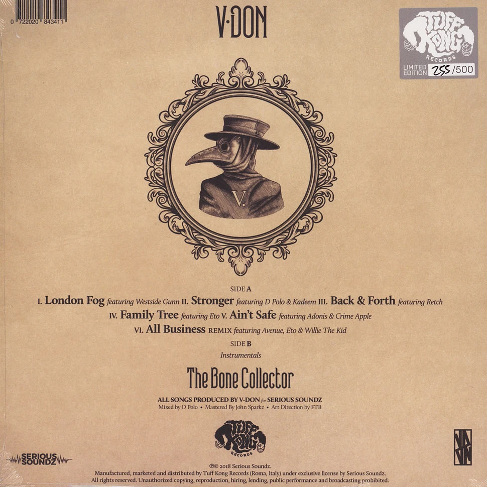 V Don - The Bone Collector Black Vinyl Edition