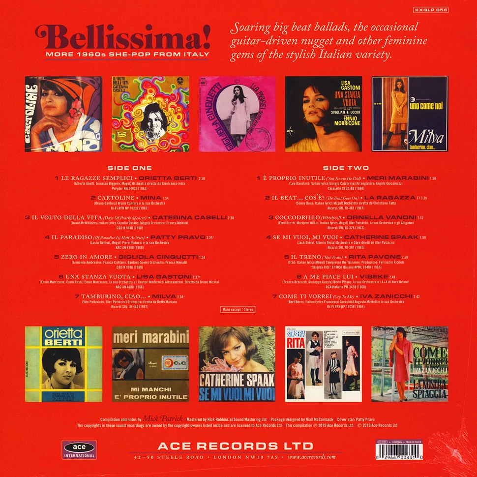 V.A. - Bellisima! - More 1960s She-Pop From Italy