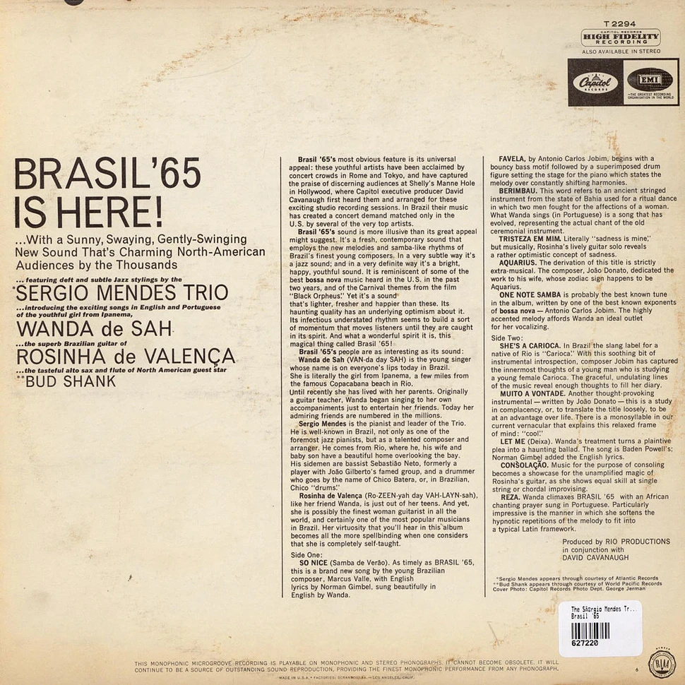 The Sergio Mendes Trio Introducing Wanda Sa With Rosinha De Valença - Brasil '65