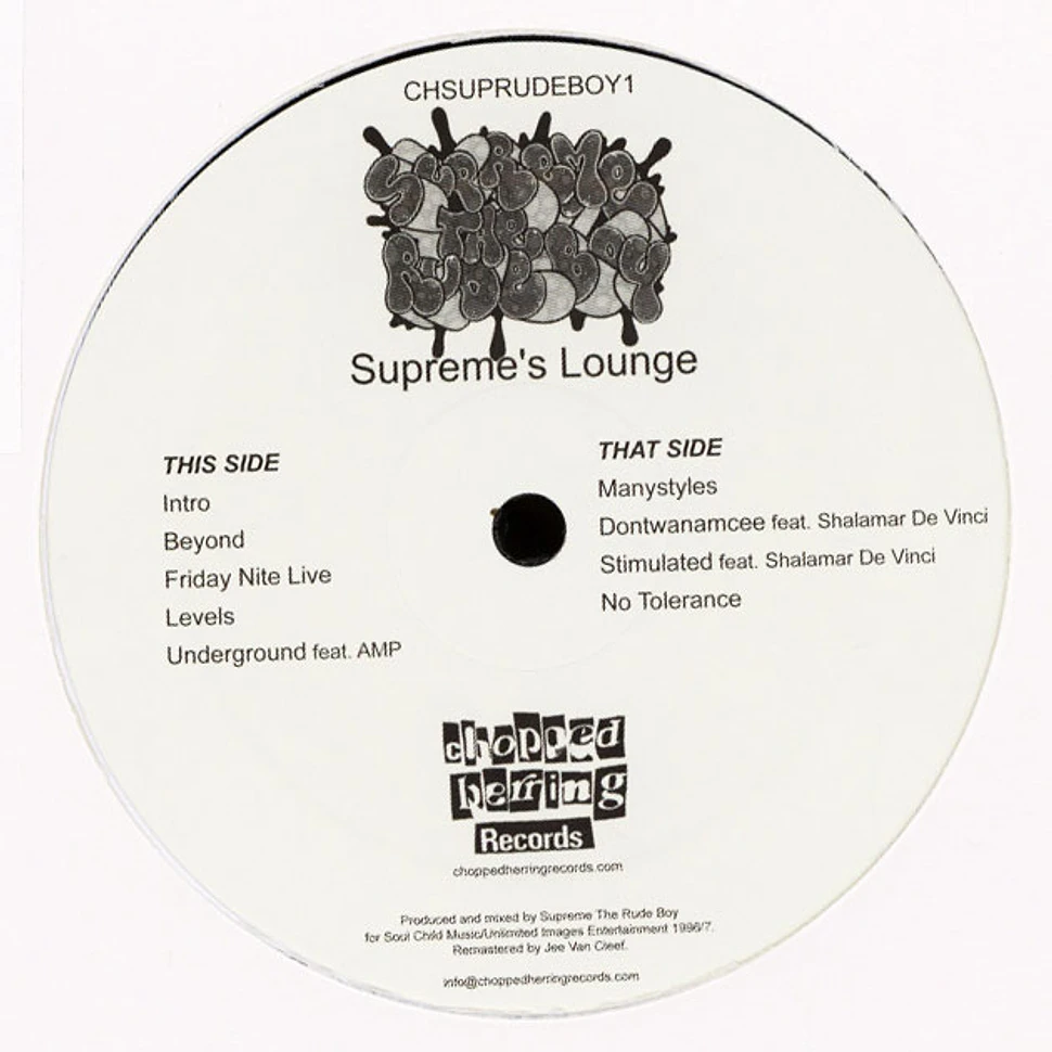 Supreme The Rude Boy - Supreme' Lounge EP