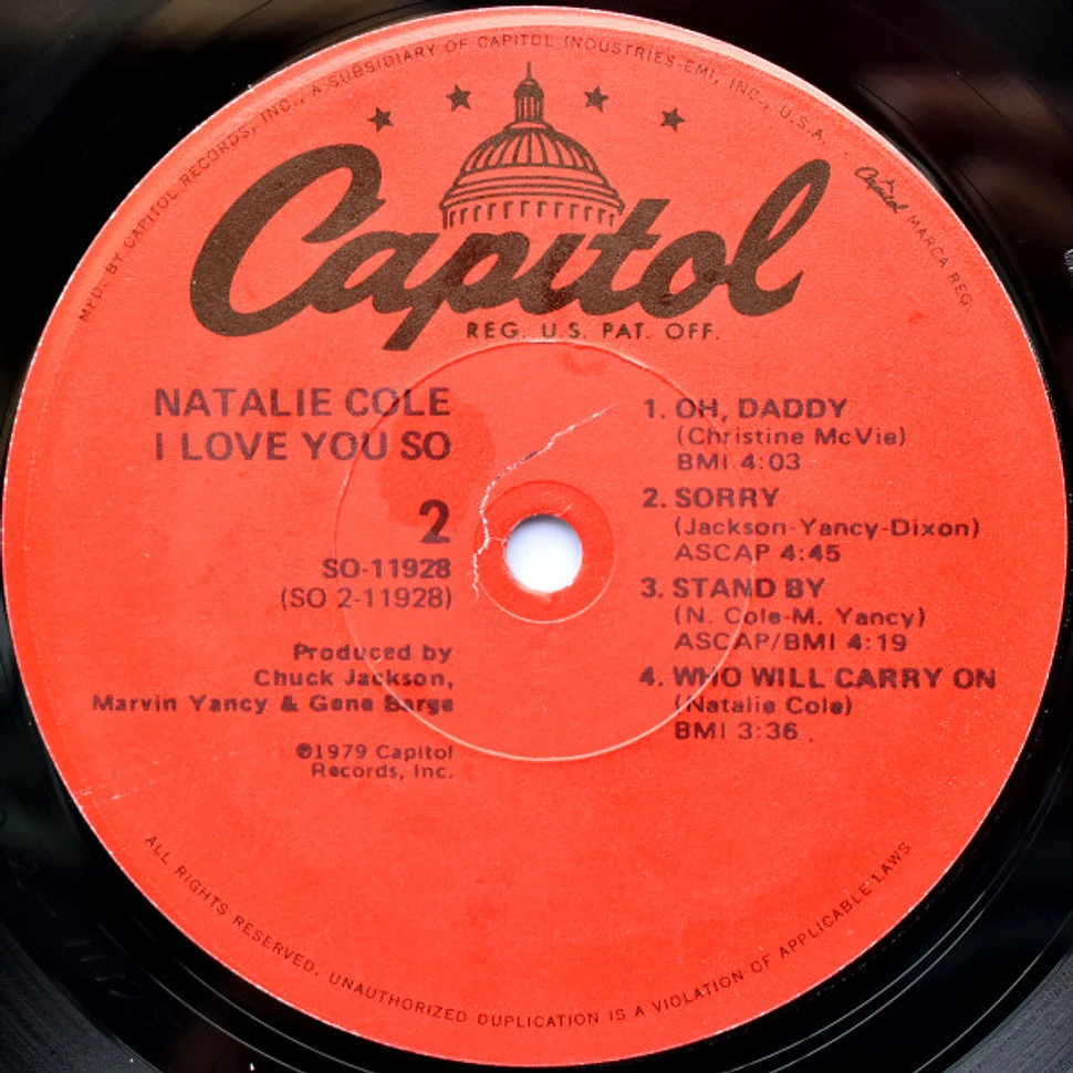 Natalie Cole - I Love You So