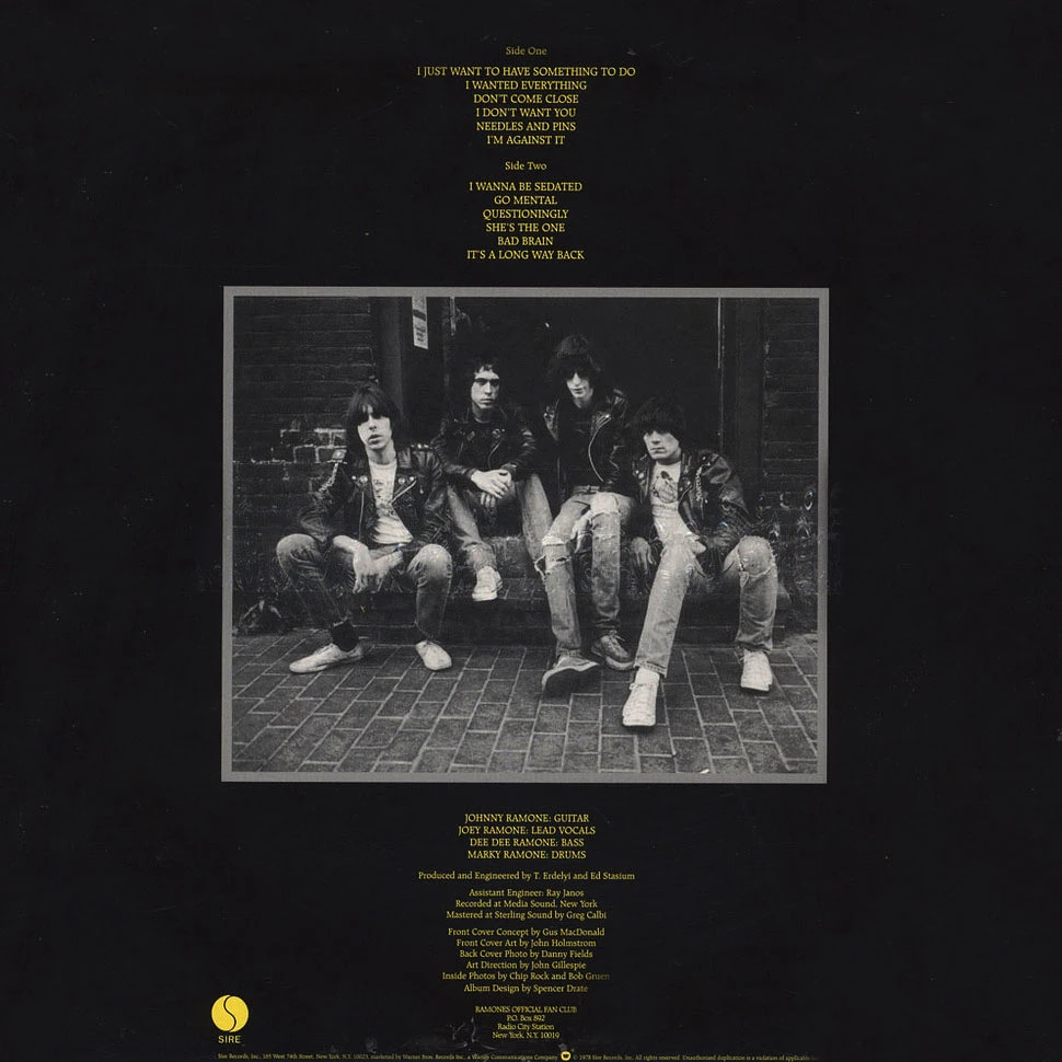 Ramones - Road To Ruin Colored Vinyl Edition