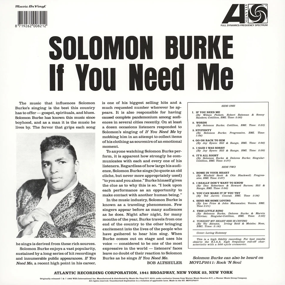 Solomon Burke - If You Need Me