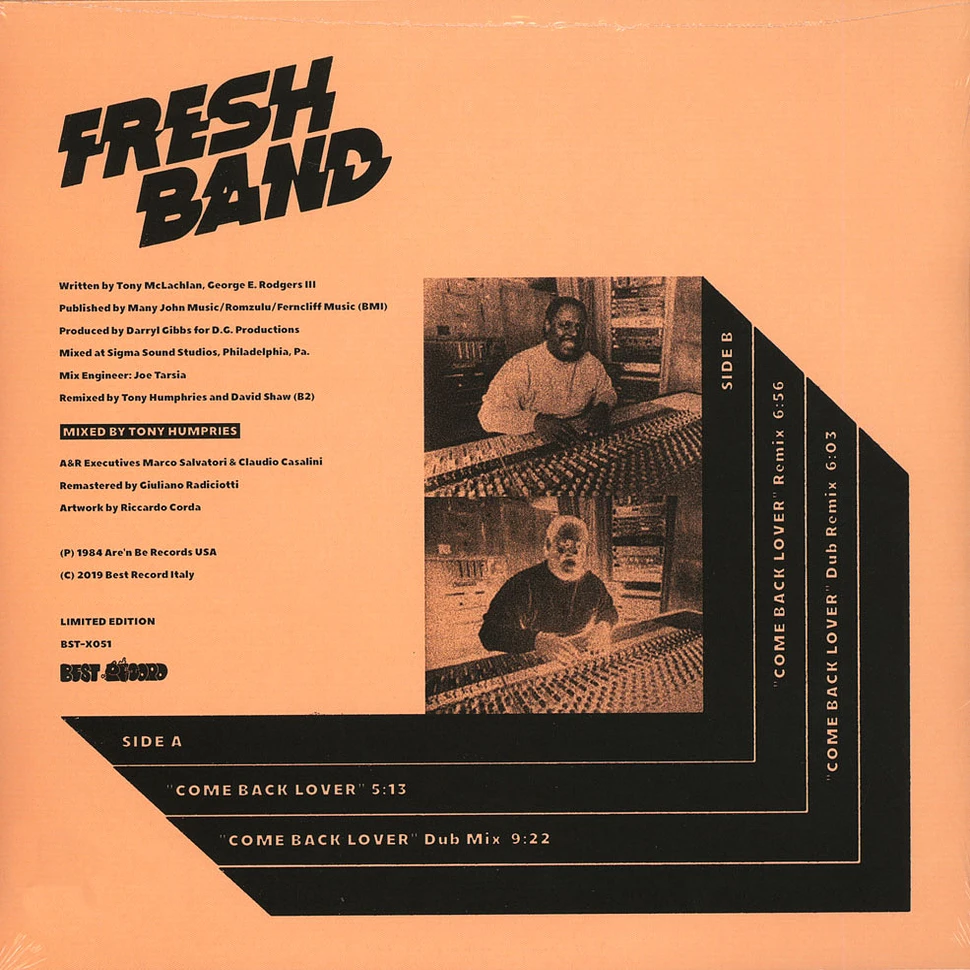 Fresh Band - Come Back Lover