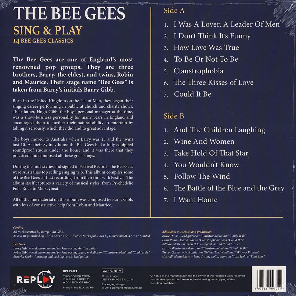 Bee Gees - Sing & Play 14 Bee Gees Classics