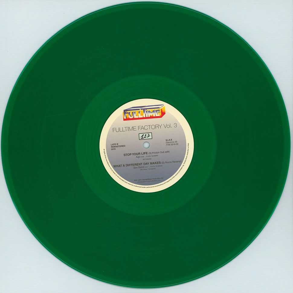 Tom Hooker / Matrix / Ago / Sex Band - Fulltime Factory Volume 3 Transparent Green Vinyl Edition